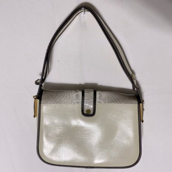 Vintage Reptile Embossed Faux Leather Purse Handbag Shoulder Bag - Picture 2 of 16